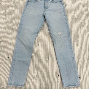 Light Blue Distressed Jeans